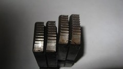 RIDGID 47750 1&Prime;-2&Prime; ALLOY STEEL RIGHT HAND DIES used teeth in nice shape