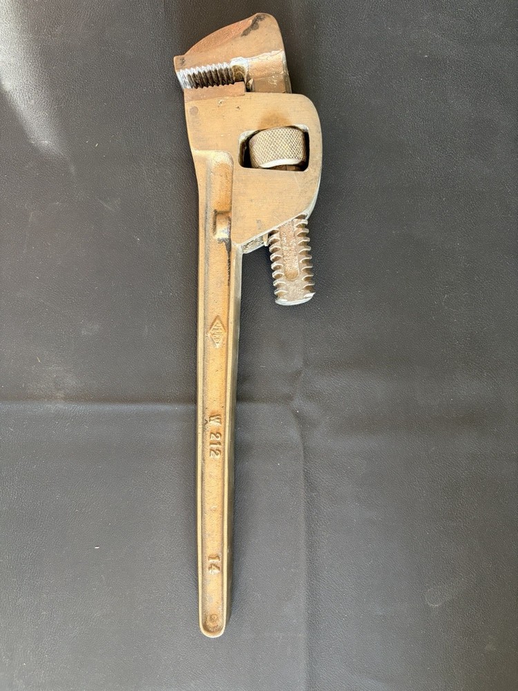 AMPCO W212 14&rdquo; Non Sparking Pipe Wrench Aluminum Bronze USA