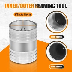 for 29983 223S Reamer 1/4&Prime; to 1-1/4&Prime; Inner/Outer Reaming Tool Ream/Deburr/Bevel