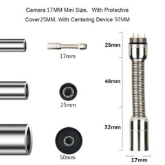 4.3inch LCD Monitor 17MM Camera 8W LED Sewer Drain Pipe Industrial Endoscope 30M