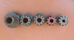 Ridgid 00-R Ratcheting Pipe Threading Tool W/5 Dies 1/4&rdquo; 3/8&Prime; 1/2&rdquo; 3/4&rdquo; 1&Prime; USA