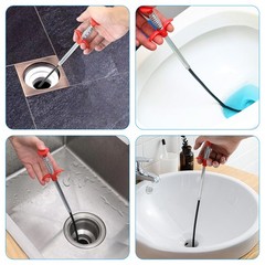118 Inch Drain Snake Flexible Claw Grabber Tool for Sink Shower Toilet Hair Clog