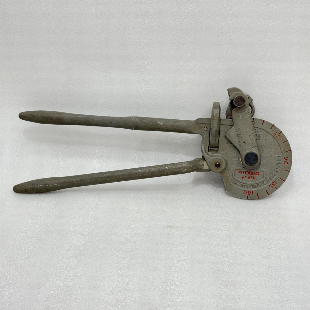 RIDGID NO 358 GEARED RATCHET TUBE BENDER 5/8 16MM OD 3&Prime; 76MM R 180&deg; 35170 USA