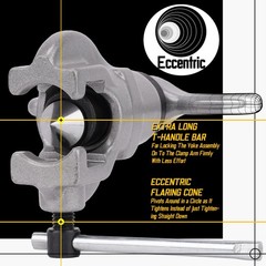 Eccentric Flaring Tool Kit 7 Dies Flare Bar, Sizes (3/16-3/4 inches) 45 Degre&hellip;