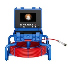 Pipe Inspection Camera 50M Sewer Drain Camera HD 7&Prime; Monitor w/ Meter Counter