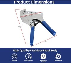 Heavy-Duty Ratcheting Pipe Cutter for 2-Inch PVC & ABS &ndash; Durable Stainless Steel