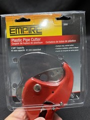 Empire Plastic Pipe Cutter 1 5/8&rdquo; Capacity