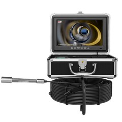 20M Sewer Drain Camera Pipe Inspection Camera 23MM 10inch 1080P DVR 16GB Card
