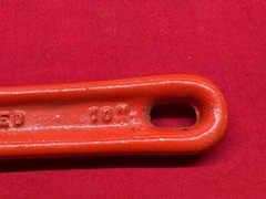 NYE Tool Heavy Duty Offset Pipe Wrench, 10&Prime;, 1&Prime; Capacity, Steel Vintage!