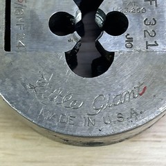 GTD Greenfield Die Little Giant 5/16&Prime; NF 24 Insert Die Collet OD 2&rdquo; USA Made