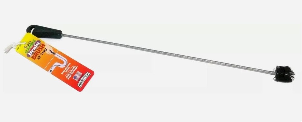 Super Flexible Drain Brush 22&Prime; Long Brushtech B113C Snake P-Trap