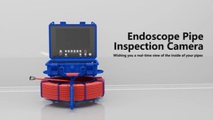 Pipe Inspection Camera 512hz Drain Sewer Camera Self Leveling with Locator 50 m