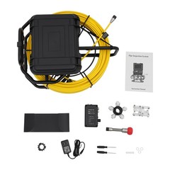 Drain Sewer Camera Pipe Inspection Camera System 60m / 200ft Cable W/9&rdquo; Monitor