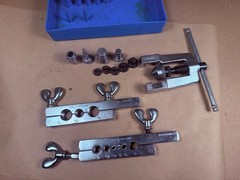 Vintage Gould Imperial Eastman Tubing Flaring & Swagging Tool Kit Case USA 45&deg;