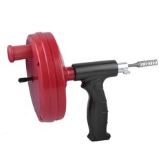 25ft Drain Auger Power Drill Attachment High Tensile Spring Wire Snake Cleaner