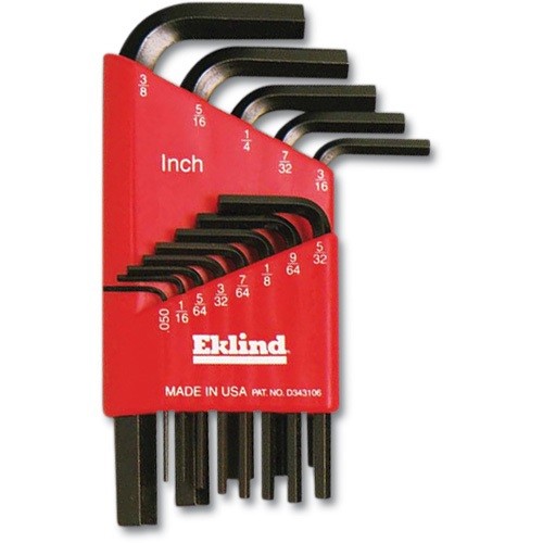 Wright Tool 9E10113 &ndash; L-Key SAE Short Arm 13 PCS Setw/Holder- .050Inch &ndash; 3/8Inch