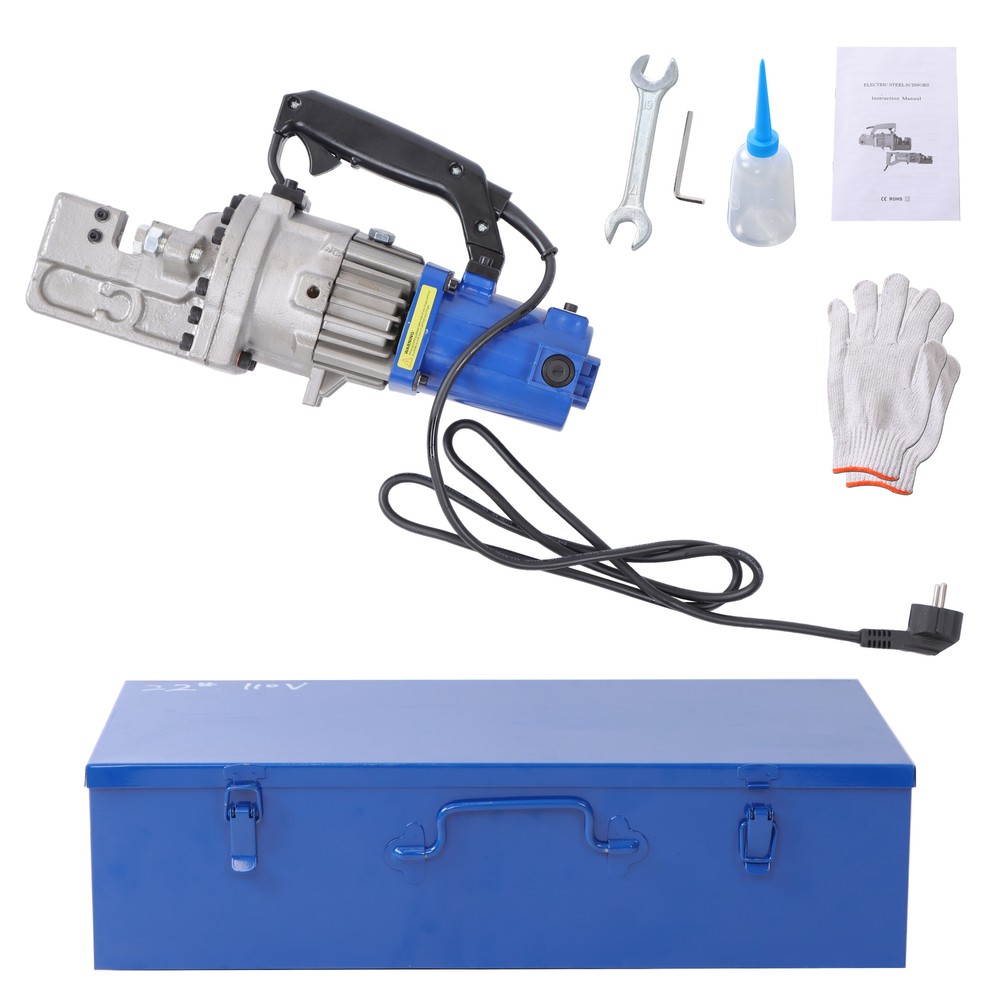 Hydraulic Rebar Cutter 1250W RC-20 3/20&rdquo;-3/4&rdquo; Adjustable Dust-Free Operation