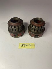 NINE (9) RIDGID 12R Die-Head Pipe Threaders 1/2&Prime; 1&Prime; 1-1/4&Prime; 1-1/2&Prime; 2&Prime; OLD STYLE