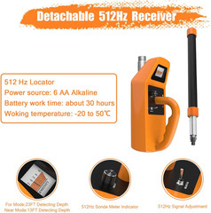 165FT Sewer Inspection Camera with Locator & 7&Prime; LCD Monitor, IP68 Waterproof