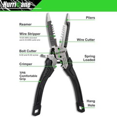 6-in-1 Wire Stripper, Crimping Tool, Wire Cutter Stripping Tool, Multifunctiona