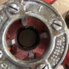 Ridgid 00-R Pipe Threader 1/2 3/4(4) 1 Inch And (2) Holders Handle Made In USA