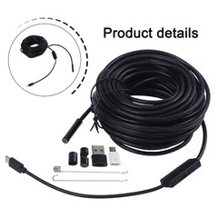 50 FT Pipe Inspection Camera USB Endoscope Video Sewer Drain Cleaner Water-proof