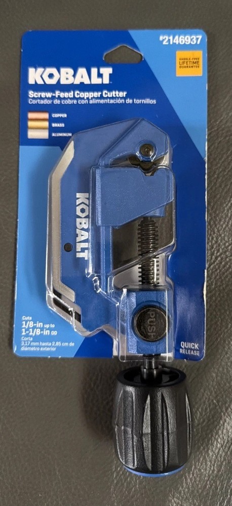 Kobalt Screw &ndash; Feed Copper Cutter 2146937 With Quick Release Button