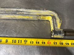 J.H. Williams No. 115 Agrippa 16&rdquo; Drop Forged C-Clamp 4&Prime; Throat Closes To 13&Prime;