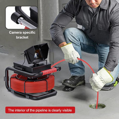 100FT Sewer Camera with 4.3&Prime; Screen, DVR, and 5600mAh Battery for Pipe Inspectio