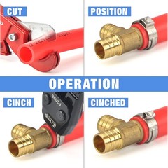 High-Quality PEX Crimping Tool with Stainless Steel Handle and Calibration Gauge