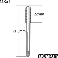 M8x1 Tap And Die Set M8 x 1.0 Machine Thread Round Die Right Hand Tool