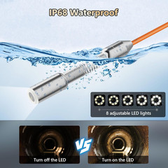 100Ft Sewer Camera with DVR, 4.3&Prime; Screen, 32GB Card & 8500mAh Battery