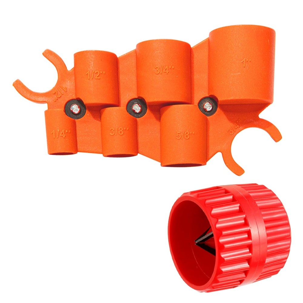 HUAREW 1/4&rdquo; &ndash; 1&rdquo; Depth Gauge and Pipe Deburring Tool Kit, 1/8&rdquo; to 1-5/8&rdquo;&hellip;