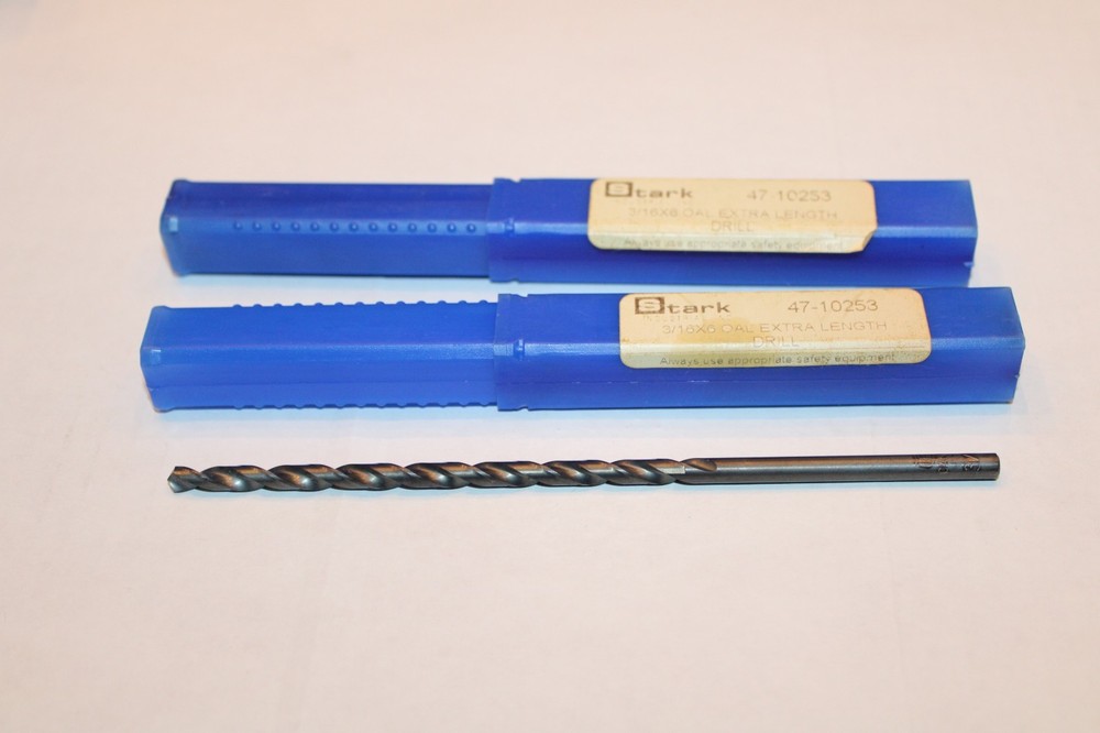 2 UNION BUTTERFIELD 47-10253 &ndash; 3/16&Prime; X 6&Prime; HSS DRILL BIT &ndash; QTY OF 2 &ndash; NEW