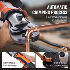 1/2&Prime;-2&Prime; Pro Press Tool Pipe Crimping Kit with 6 Jaws DC18V PZ-3240
