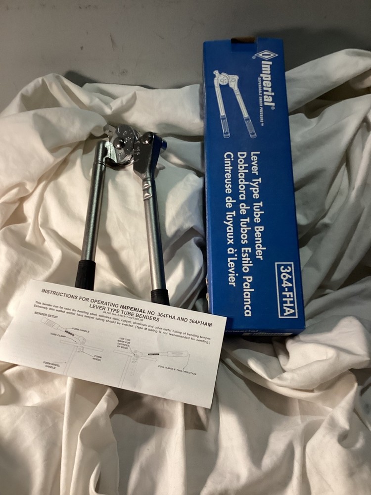 Imperial Tool 364-FHA-06 Lever Style Tube Bender for 3/8&Prime; O.D. Tubing