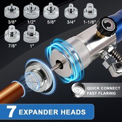 HVAC Hydraulic Swaging Tools Kit，Hydraulic Tube Expander Compact，Copper Pipes&hellip;