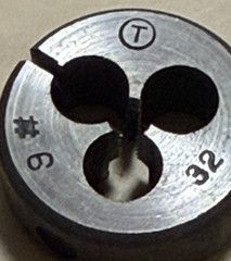 M6-32NC Metric Adjustable Round Split Die 1&Prime; Outside Diameter Tungsten