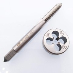 HSS M6 x 1mm Tap and M6 x 1.0mm Die Metric Thread Right Hand