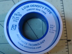 4 rolls of Teflon Thread Sealing Tape, low density PTFE (1/2&Prime; x520&prime; each roll)