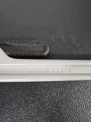 URREA 824A Aluminum Pipe Wrench Length 24&Prime; and Max Pipe Capacity 3&Prime; Light Weight