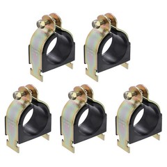 5 Pcs Rubber Cushion Strut Clamps, 2-1/8&Prime; OD Carbon Steel Pipe Strut Clamp