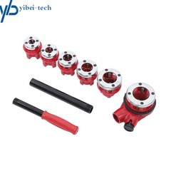 NPT Manual Ratchet Pipe Thread Pipe Reel 6Pack 1/4&Prime; NPT to 1-1/4&Prime; NPT W/Box