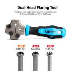Capri Tools 3/16 In. Dual Head Flaring Tool Makes 4.75 Mm Iso/Din Bubble Flare
