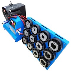 Vehicle Hose Crimper Portable Hydraulic Hose Crimping Tool 13 Set Dies 12V 2.5KW