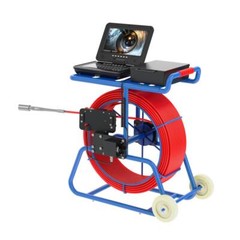 9mm THICK 50m Sewer Pipe Inspection Camera with 512hz Sonde Self level 32mm lens