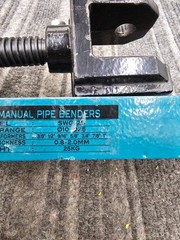SWG-25 Manual Pipe Bender, 3/8&Prime; to 1&Prime; Bending Former, 0.8-2.0mm Wall Thickness