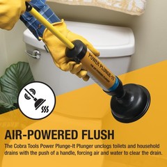 Cobra Products 300 300 Plungit Air Powered Drain Clearing Tool
