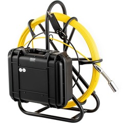 VEVOR 150ft Pipe Inspection Camera HD 1200 TVL Drain Sewer Camera 9&Prime; LCD Monitor