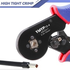 Self-Adjusting Ratcheting Tool, Square Crimper for End-Sleeves Terminal AWG 23-7